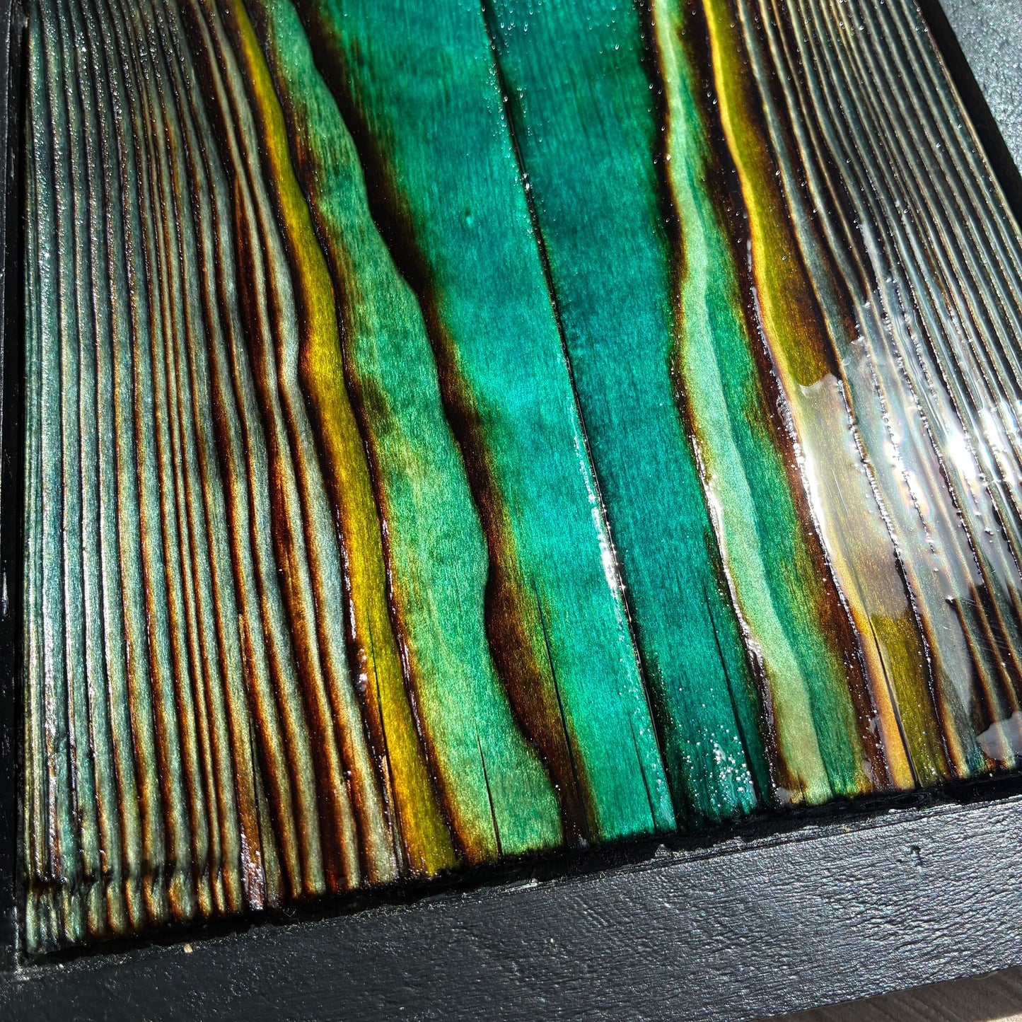 Liquid Relm - Framed Wood Wall Art