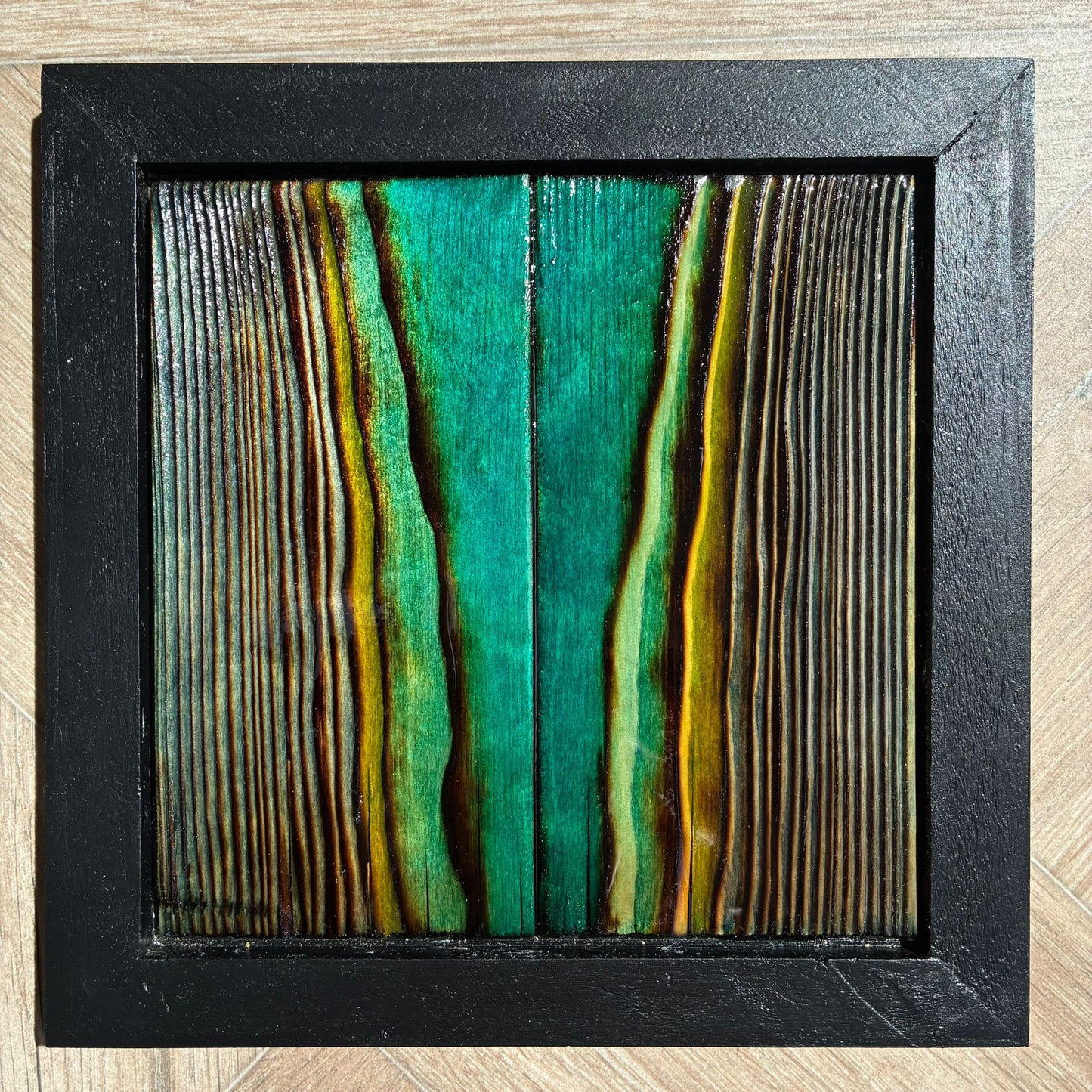 Liquid Relm - Framed Wood Wall Art