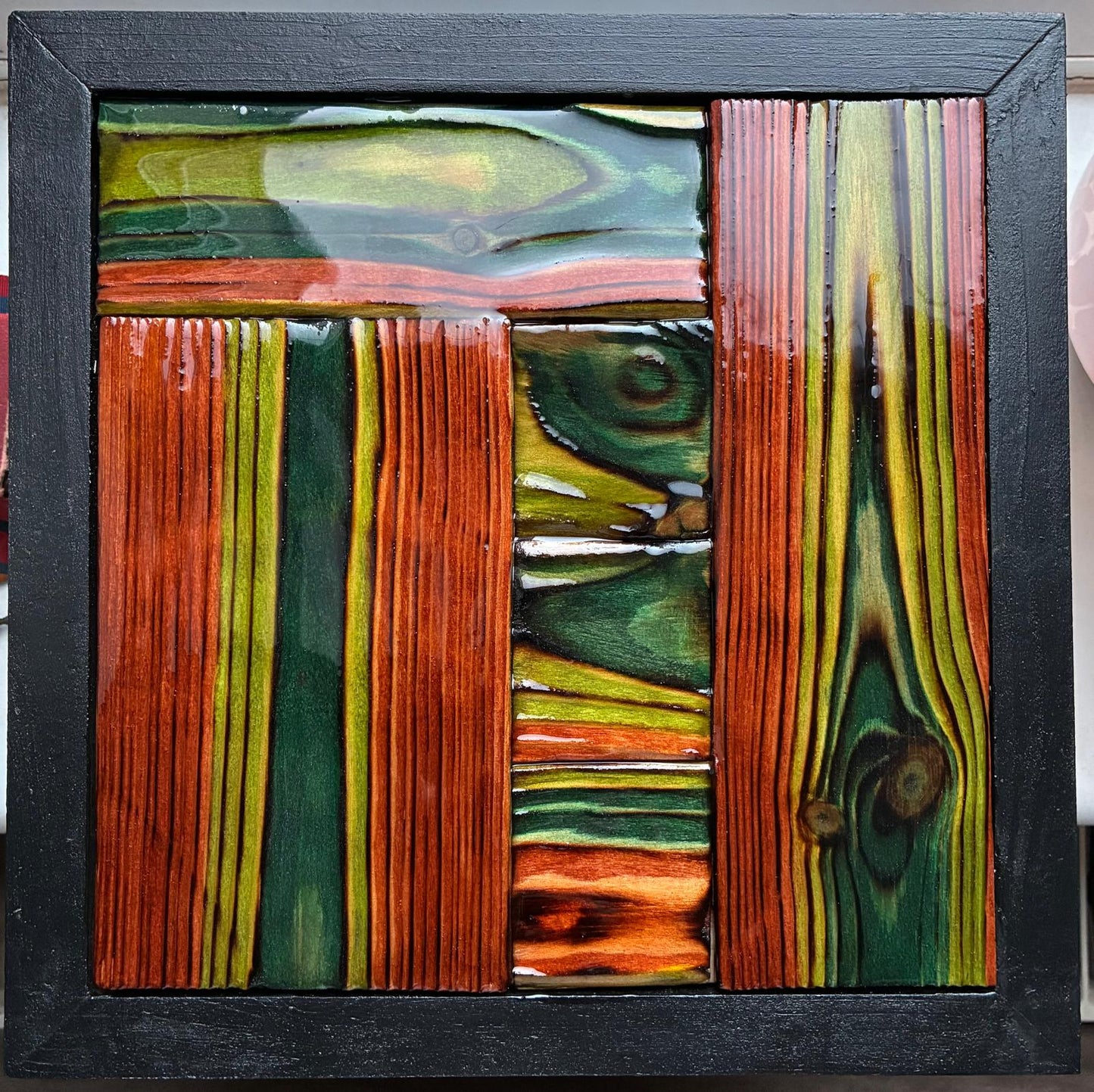 Kokedera- Framed Wood Wall Art