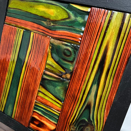 Kokedera- Framed Wood Wall Art