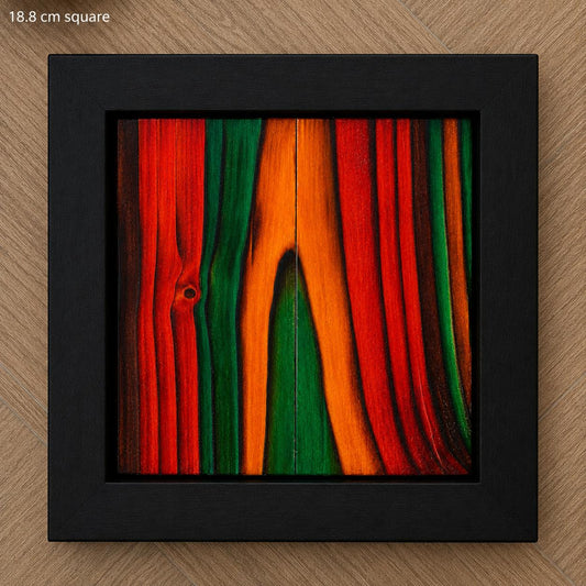 Malachite Vein - Framed Wood Wall Art