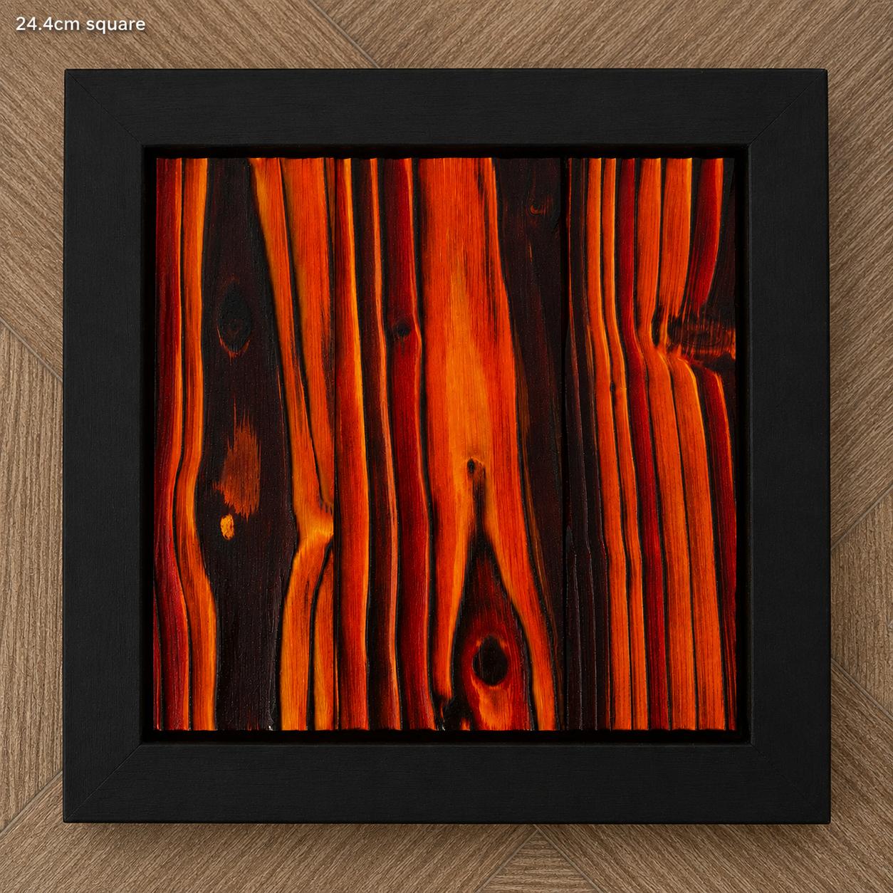 Ember Core - Framed Wood Wall Art