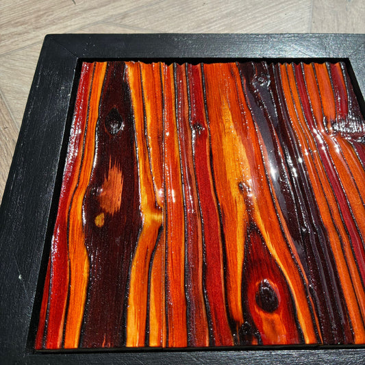 Ember Core - Framed Wood Wall Art