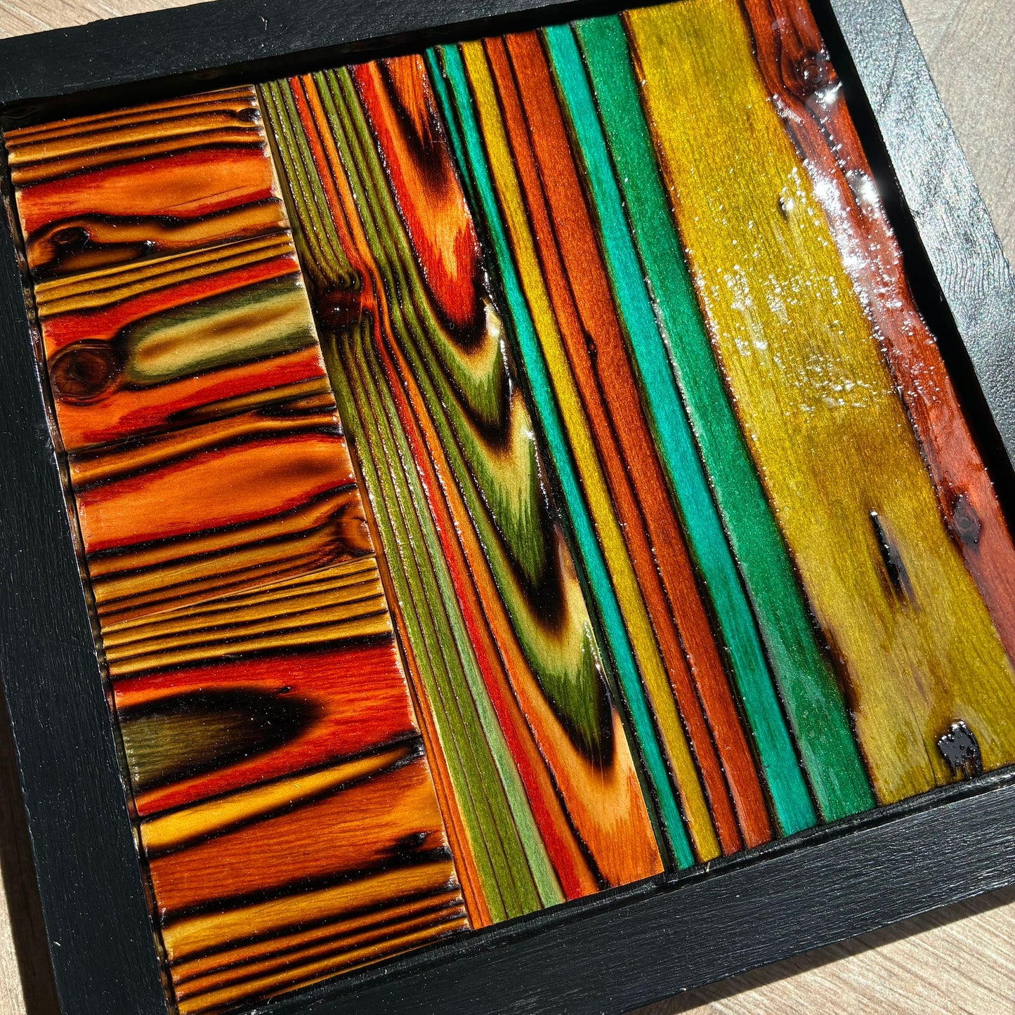 Thermal Pool - Framed Wood Wall Art